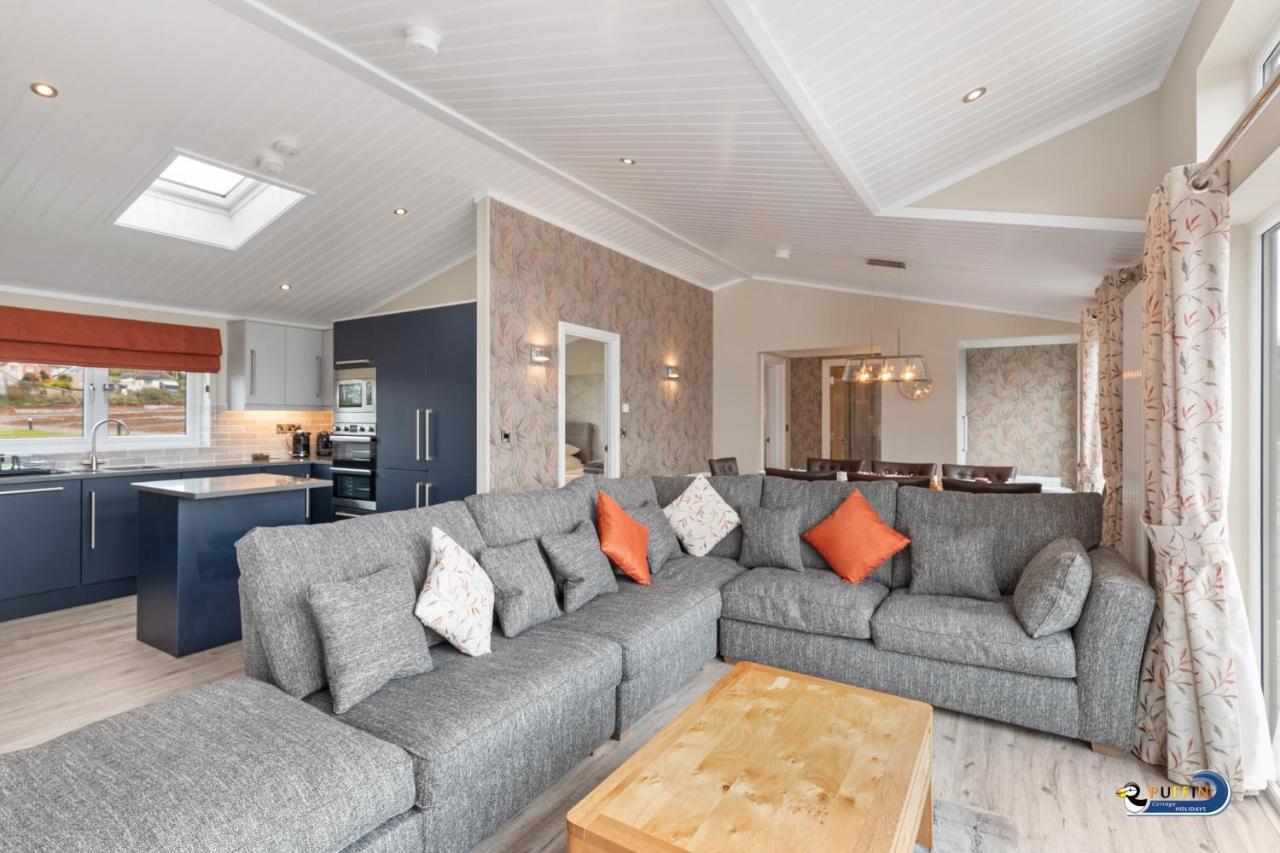Valley View Lodge - Luxury Lodge, Hot Tub, Close To Beach Penally 외부 사진