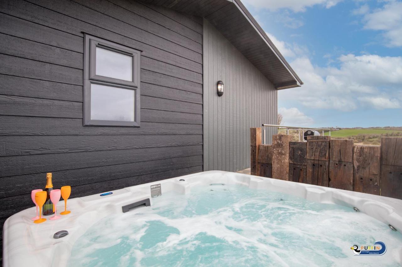 Valley View Lodge - Luxury Lodge, Hot Tub, Close To Beach Penally 외부 사진